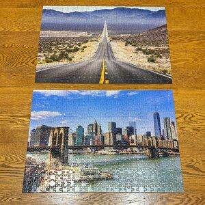 Route 66 and New York 500 piece puzzles